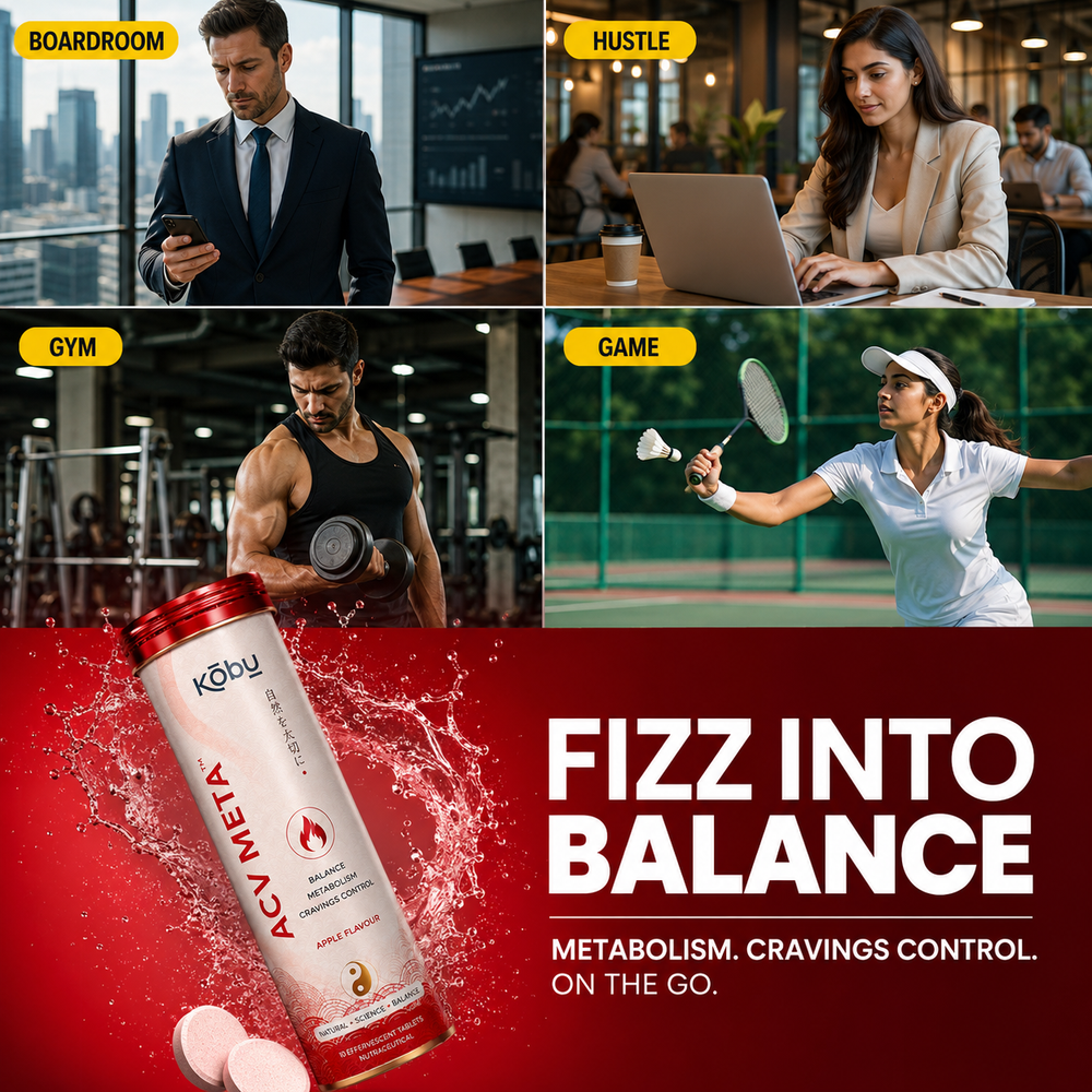 Kōbu Care ACV META™ Apple Flavour Effervescent Tablets