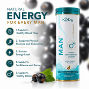 Kōbu Care MAN™ Black Currant Flavour Effervescent Tablets