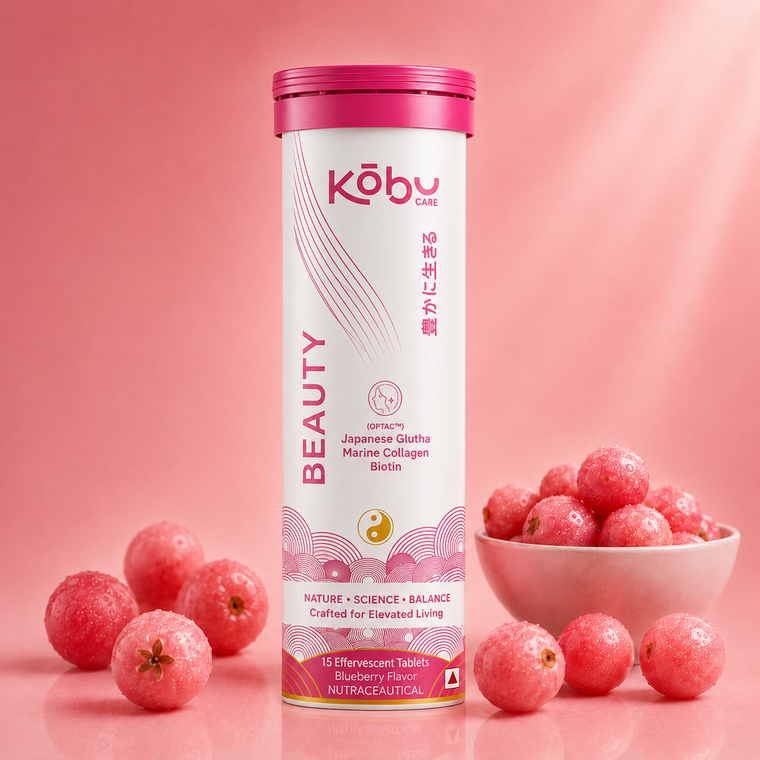 Kōbu Care Beauty™ Sakura Berry Flavour Effervescent Tablets