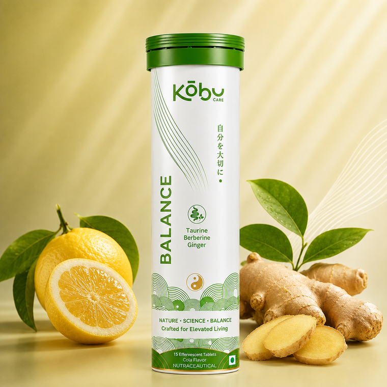 Kōbu Care DIGEST PRO™ Lemon Ginger Flavour Effervescent Tablets