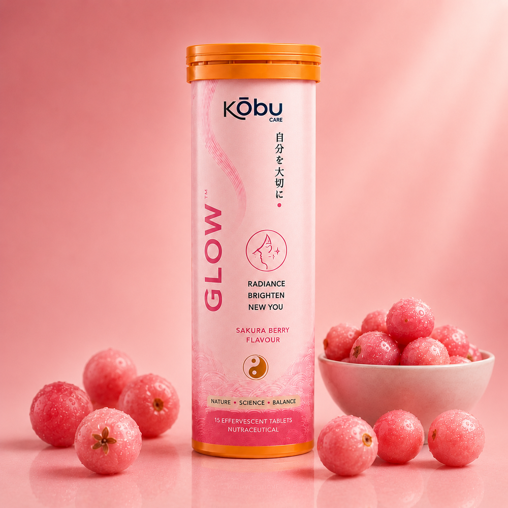 Kōbu Care GLOW™ Sakura Berry Flavour Effervescent Tablets