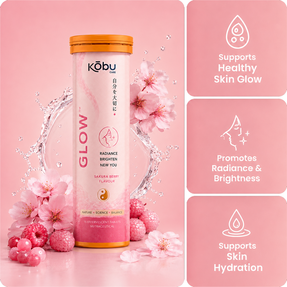 Kōbu Care GLOW™ Sakura Berry Flavour Effervescent Tablets