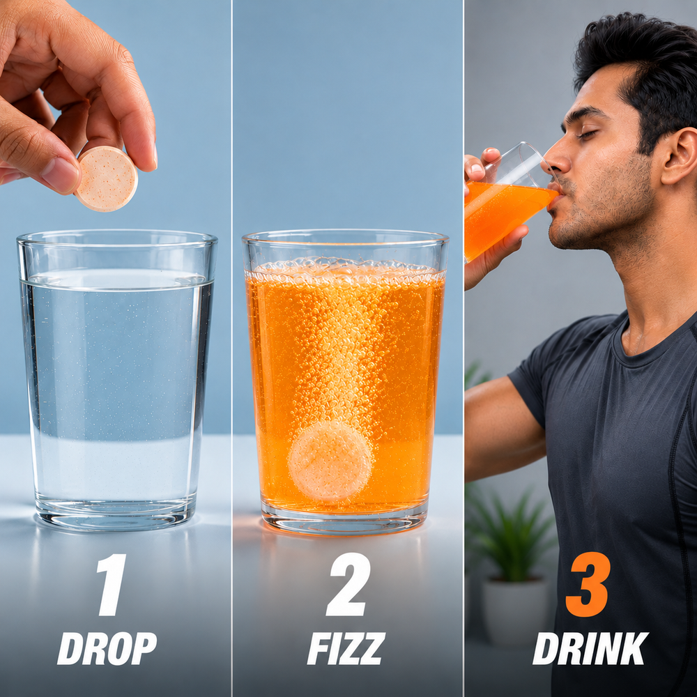 Kōbu Care REVIVE™ Orange Flavour Effervescent Tablets