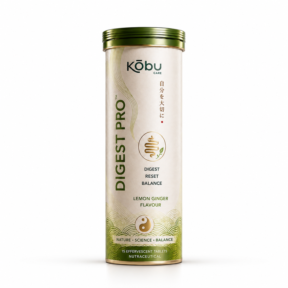 Kōbu Care DIGEST PRO™ Lemon Ginger Flavour Effervescent Tablets
