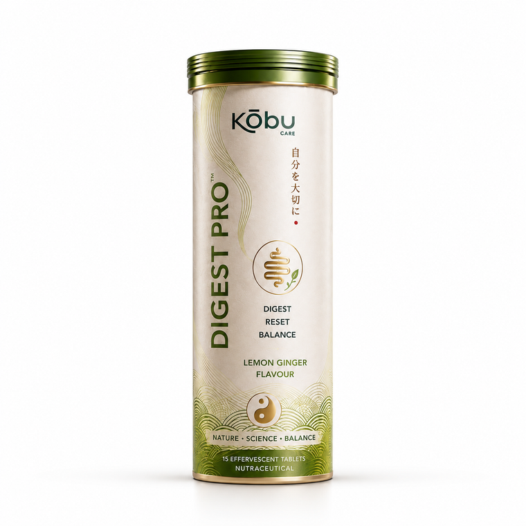 Kōbu Care DIGEST PRO™ Lemon Ginger Flavour Effervescent Tablets