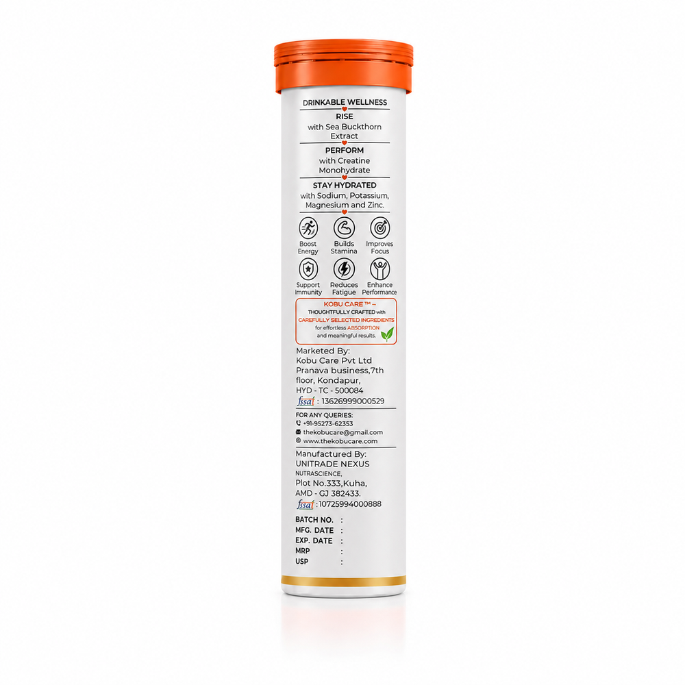 Kōbu Care REVIVE™ Orange Flavour Effervescent Tablets