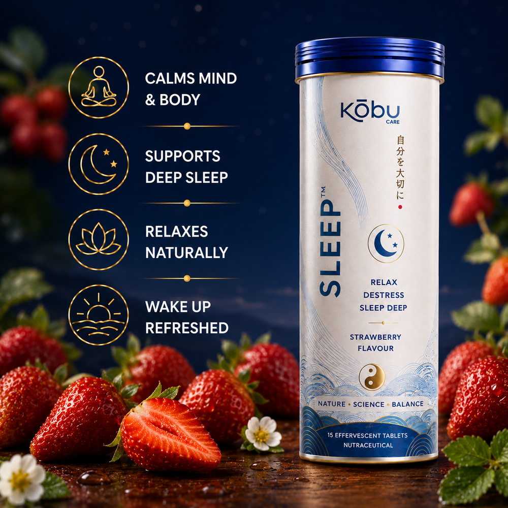 Kōbu Care SLEEP™ Strawberry Flavour Effervescent Tablets