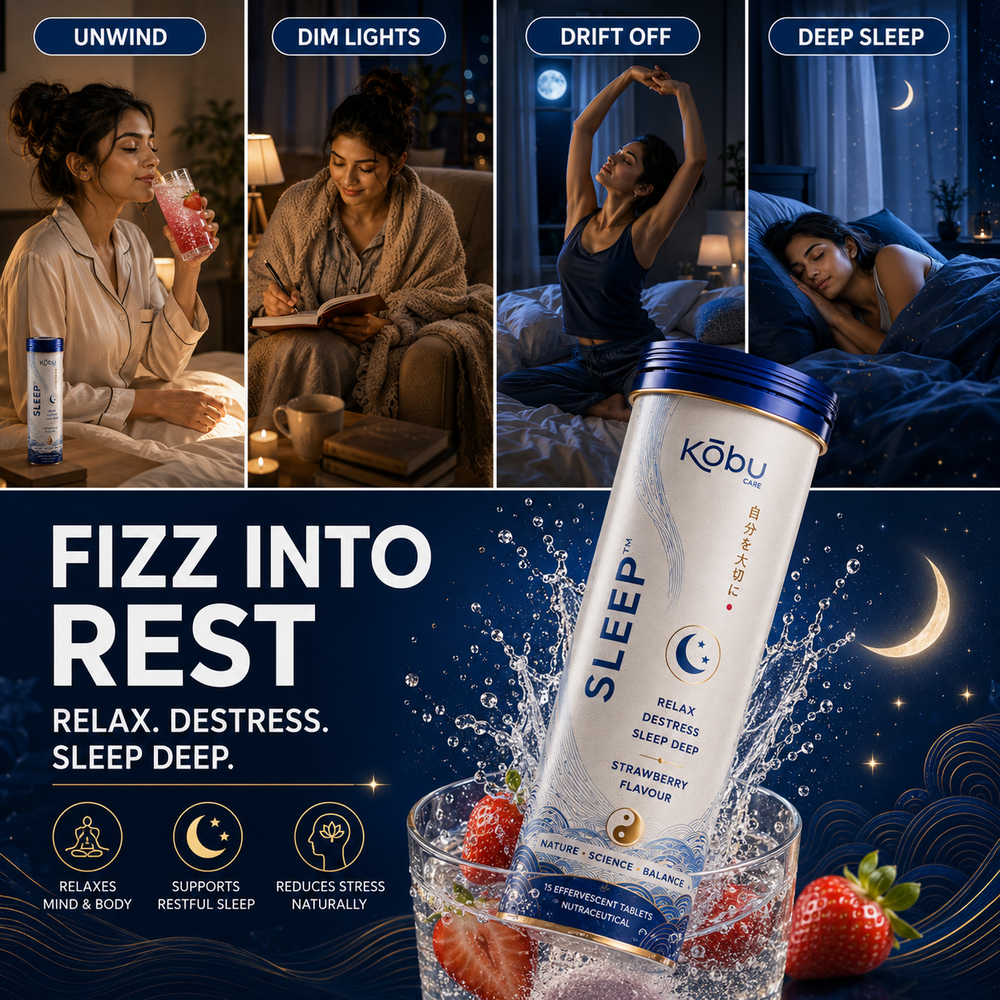 Kōbu Care SLEEP™ Strawberry Flavour Effervescent Tablets
