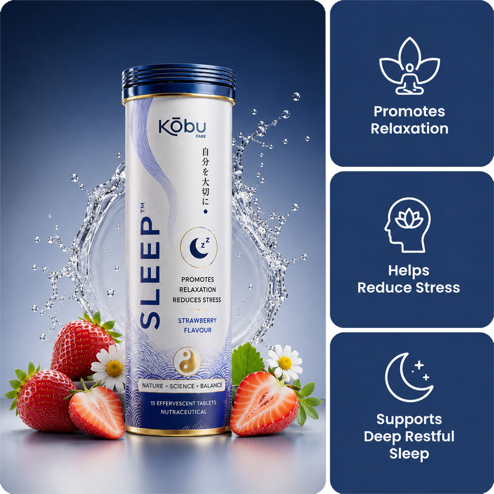 Kōbu Care SLEEP™ Strawberry Flavour Effervescent Tablets